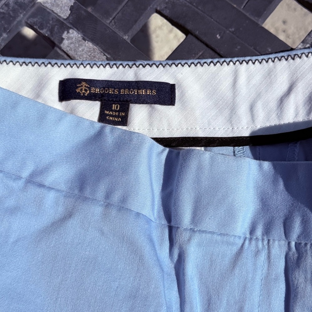 Brooks Brothers Light Blue Chino Shorts Size 10 | Classic Preppy Summer Style